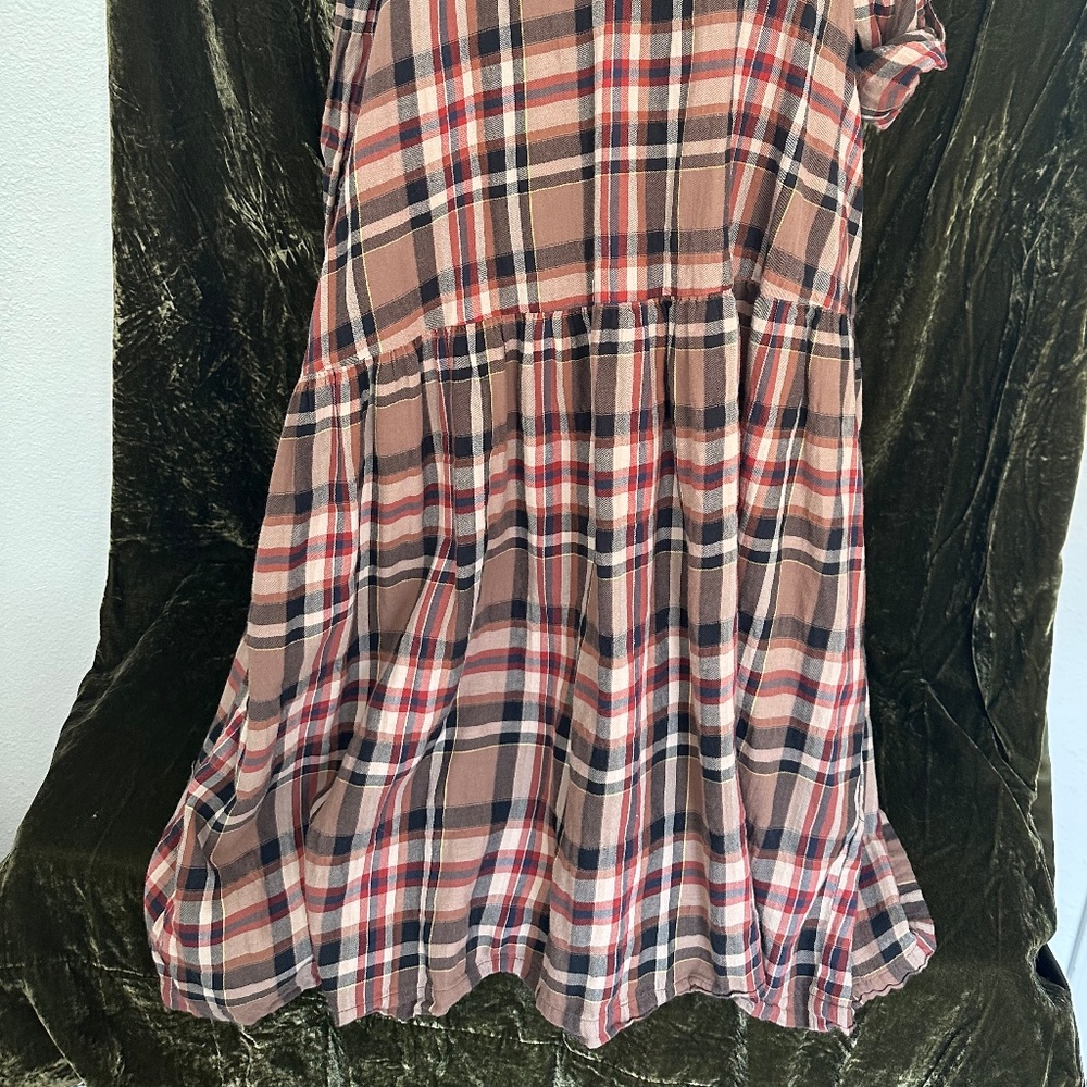 Zara Plaid Midi Dress - Picture 9 of 9